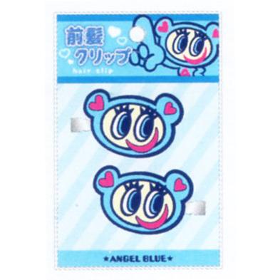 美品⭐️クリップ ブルー　レザーヘアピン 楽天市場】ANGEL BLUE 前髪クリップ ＜ ナカムラくん ＆ ハナちゃん