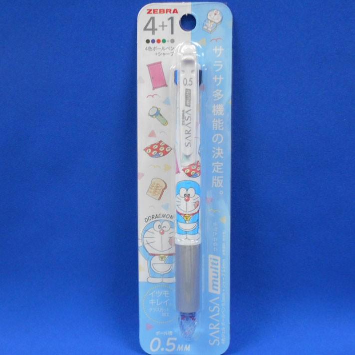 ショウワノート ドラえもん ノック式ジェルボールペン サラサマルチ