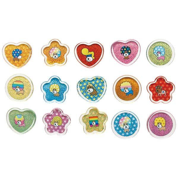 アフロ犬 きらきらラメ入り！フェイスクロック⑨ San-X（サンエックス