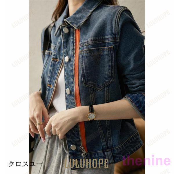 デニムジャケット 春コート レディース 40代 ショート丈ジャケット