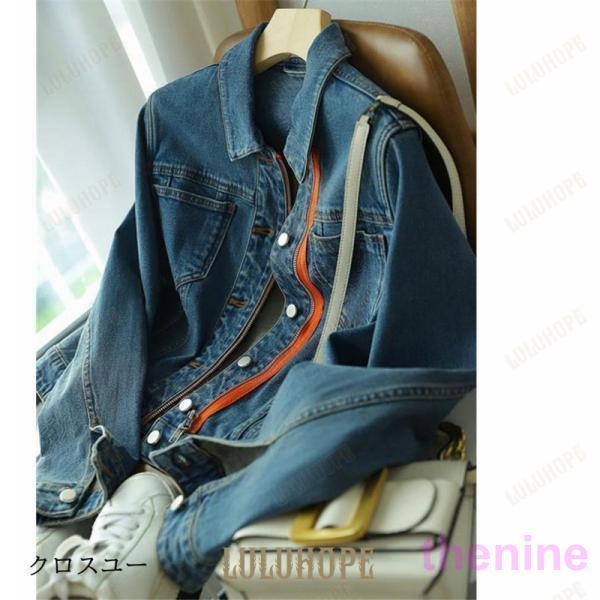 デニムジャケット 春コート レディース 40代 ショート丈ジャケット