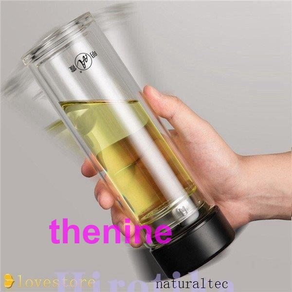 ガラスフィルター付きボトル クリア/グリーン*5 Amazon｜水筒 フィルター付き ウォーターボトル プラスチック