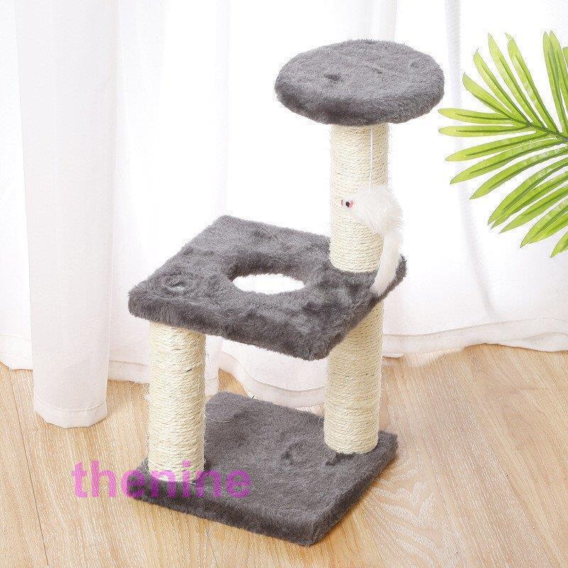 ドゥエルおしゃれ 麻ひも 省スペース小型 中型 スリム 猫ハウス 爪とぎ ハンモック猫タワー cat tree 据え置き型｜asae0216｜19