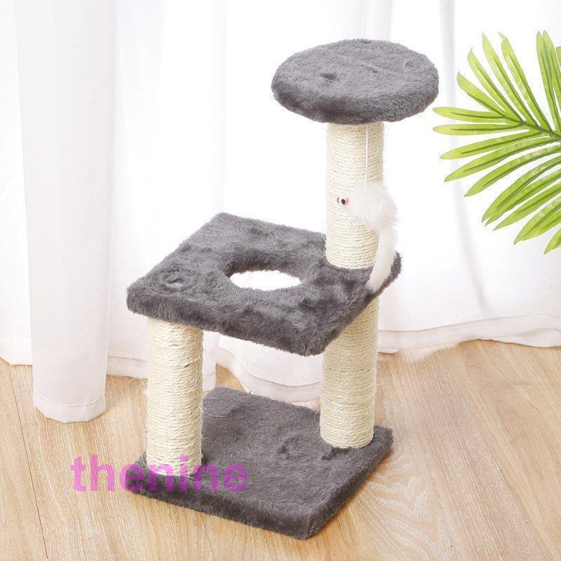 ドゥエルおしゃれ 麻ひも 省スペース小型 中型 スリム 猫ハウス 爪とぎ ハンモック猫タワー cat tree 据え置き型｜asae0216｜10