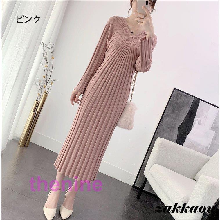 リーンマキシニットワンピース 配色ラインニットワンピース | PROPORTION BODY DRESSING