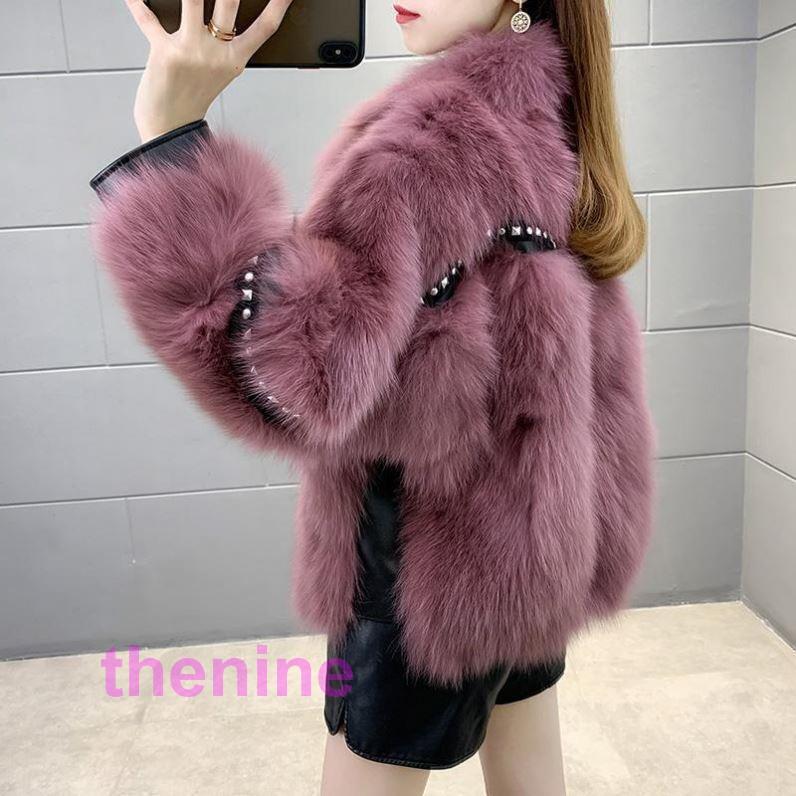 レディースファッション ファーコート ミンクカシミアコート 冬 新品 エコファーコートミンクカシミア 毛皮コート ロング モコモコ 暖かいアウター_4