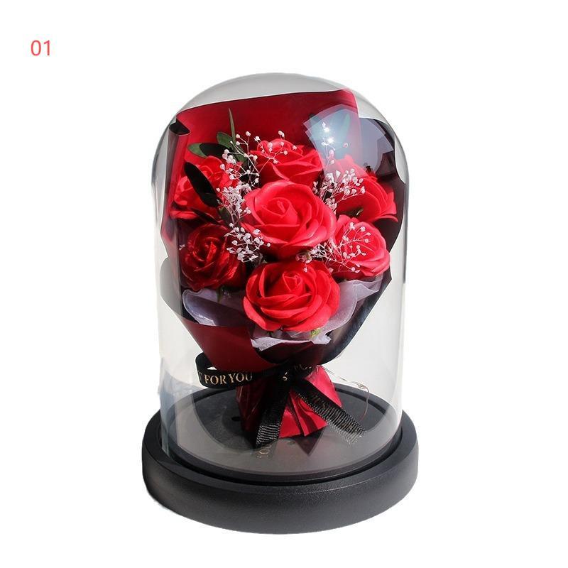 レクサス非売品❤️美品‼️ガラスケース入り薔薇プリザーブド