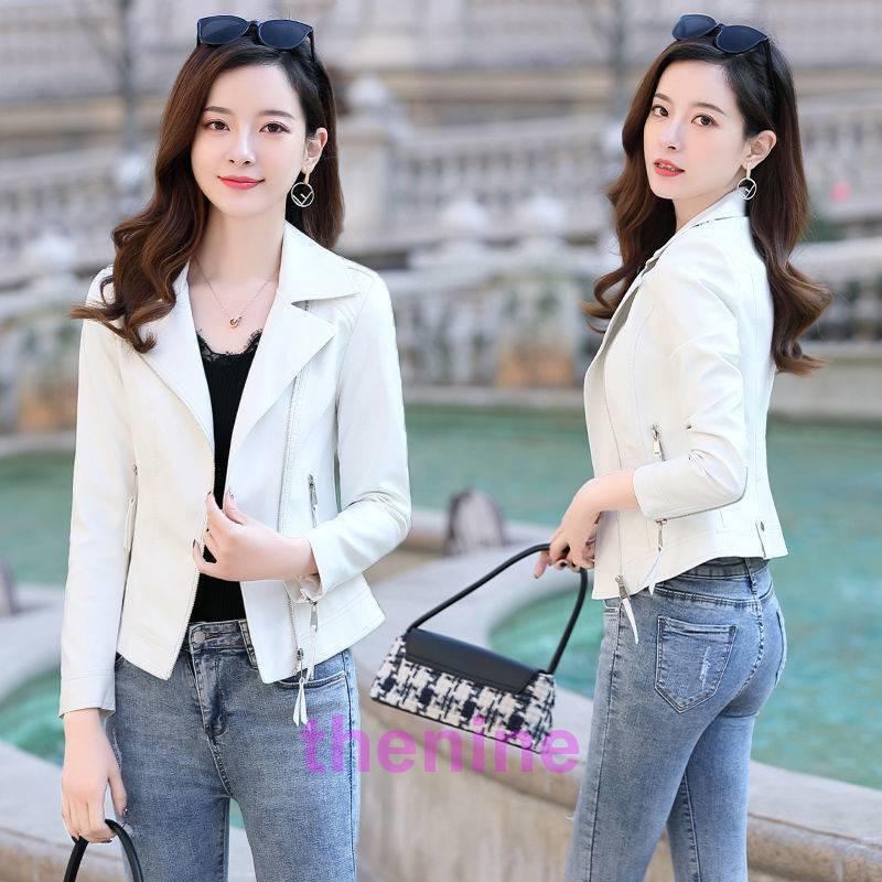 羊革 ライダースジャケット 本革 女性 白い革 レザー レディース Real