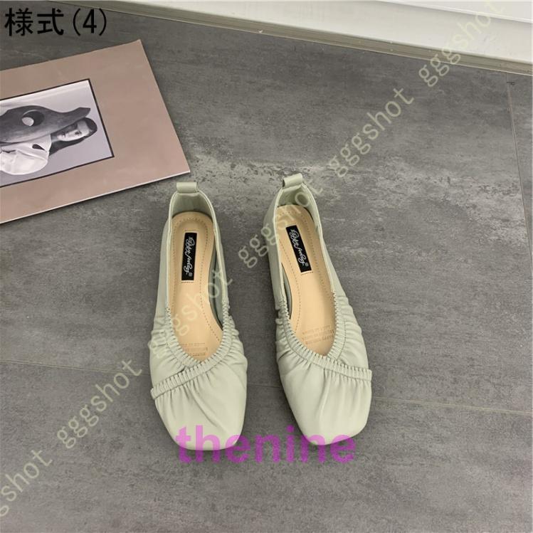 パンプス バレエシューズ フラット 無地 スクエアトゥ