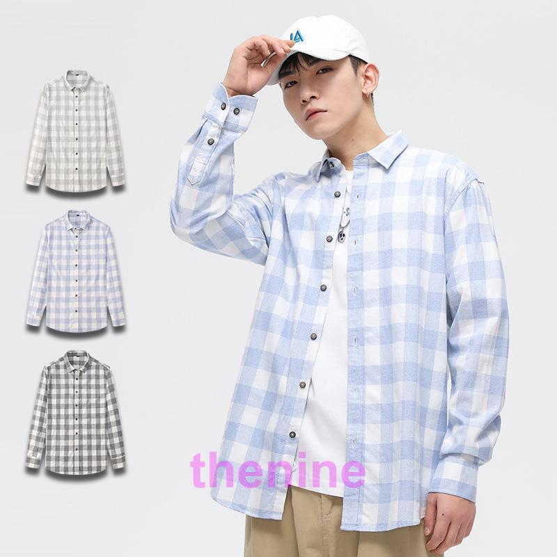 シャツ メンズ カジュアル ギンガムチェック 長袖 ネルシャツ 大きい