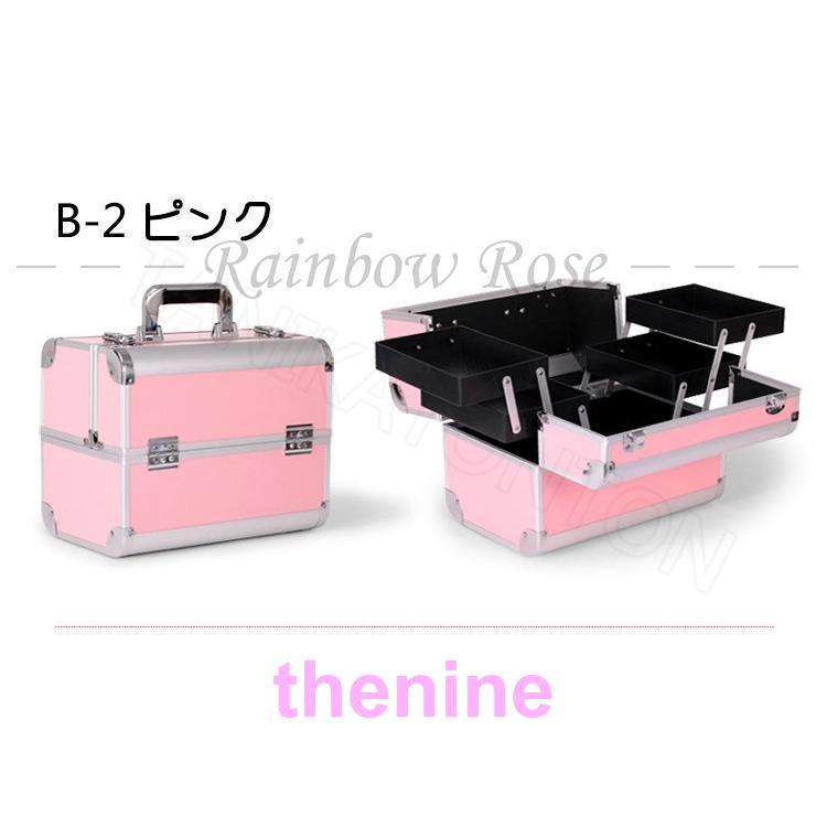 プロ仕様メイクボックスBOX大容量 コスメボック化粧品入れ道具美容ワイドサイズ収納ケース小物入れ 工具 鍵付き｜asae0216｜15