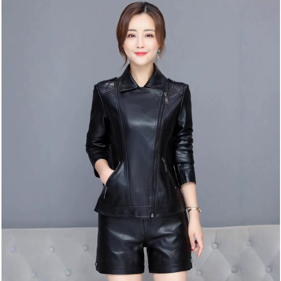 レディース革ジャン 秋冬 レザージャケット スリム ライダース