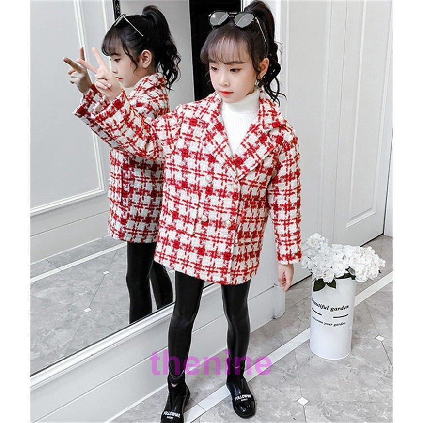 子供服 女の子 子供コート キッズ 秋冬 ラシャコート 厚手 アウター 折襟 トレンチコート スプリングコート 春コート ロングコート 暖かい 防寒 おしやれ 可愛いの画像