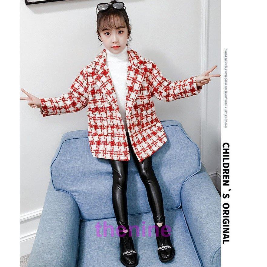 子供服 女の子 子供コート キッズ 秋冬 ラシャコート 厚手 アウター 折襟 トレンチコート スプリングコート 春コート ロングコート 暖かい 防寒 おしやれ 可愛いの画像