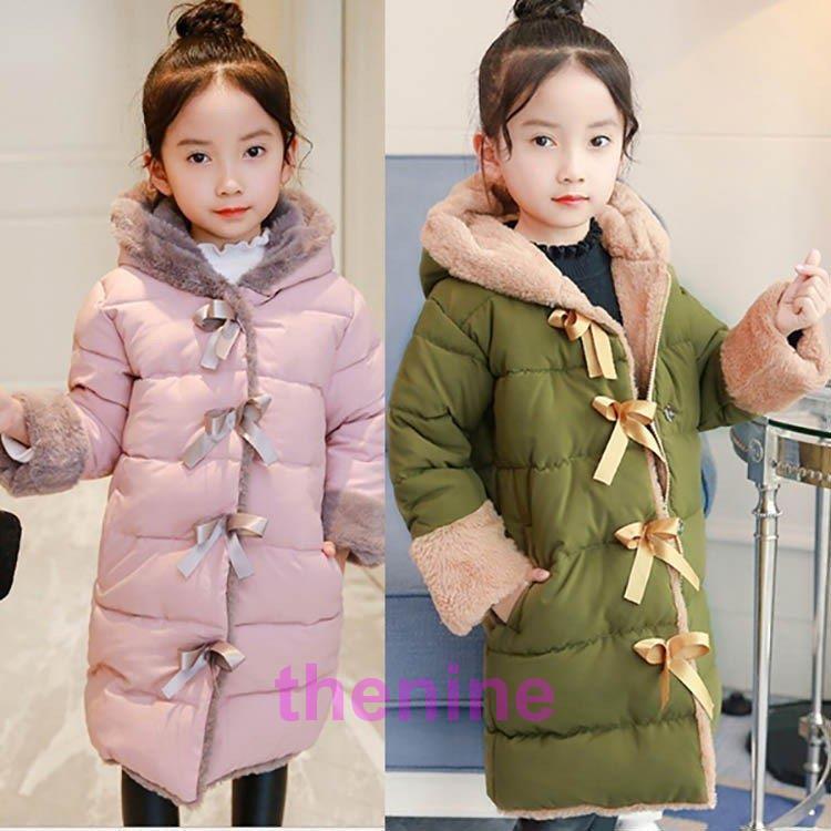 【新品・未使用】BienaBien　キルティング　ボア　ジャケット　90cm　韓国子供服　カーキ　ファー　コート　アウター 子供服コート 女の子 中綿ジャケット キルティング 韓国子供 裏ボア