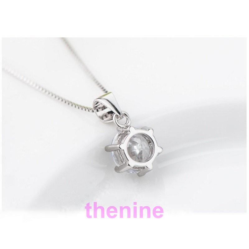 ネックレス レディース 一粒 大粒1.25ct シンプル シルバー925 プラチナコーテイング 40代 50代 女性 彼女 嫁 母  母の日 ?の画像