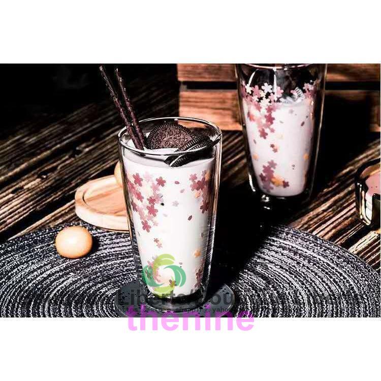 二重構造 ガラス カップ 耐熱ガラス コップ 桜 ギフト　コーヒーコップ タンブラー ダブルウォール グラス 熱くない 二重ガラス ガラスコップ プレゼント | ブランド登録なし | 06