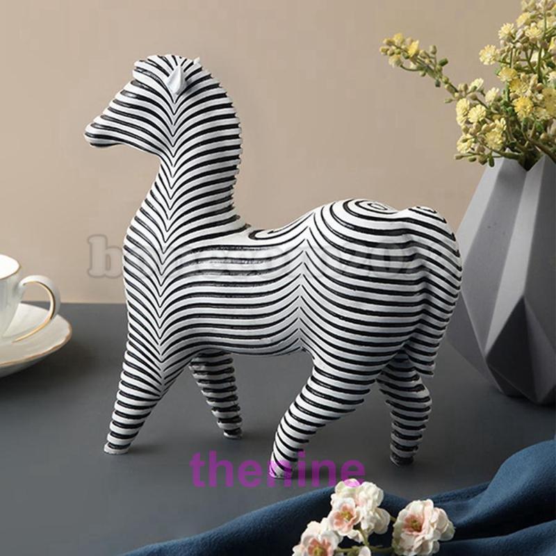 北欧 雑貨インテリア 置物 アニマル アート オブジェ シマウマ サイ