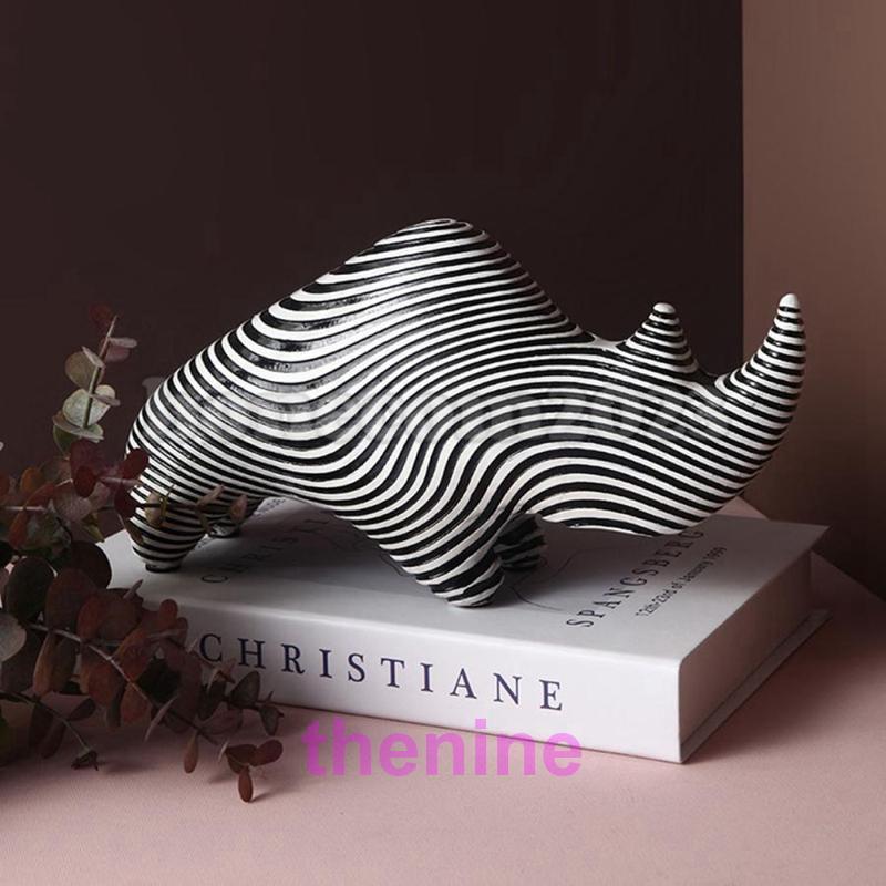 北欧 雑貨インテリア 置物 アニマル アート オブジェ シマウマ サイ