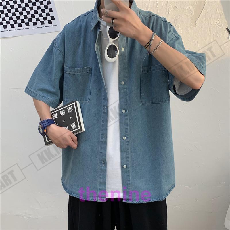 デニムシャツ メンズ デニム シャツ 半袖 ジャケット アウター Gジャン