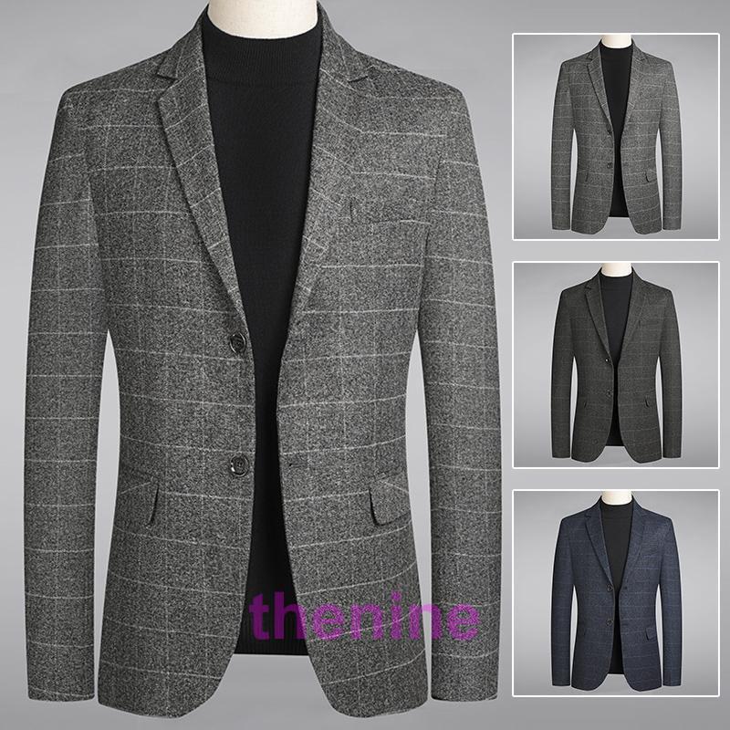 テーラードジャケット メンズ ブレザー 切り替え チェック柄 スーツ 長袖ビジネススーツ 紳士用 通勤 アウター jacket 細身 春秋 カジュアルスーツ テーラードジャケット メンズ ブレザー 切り替え チェック柄 スーツ