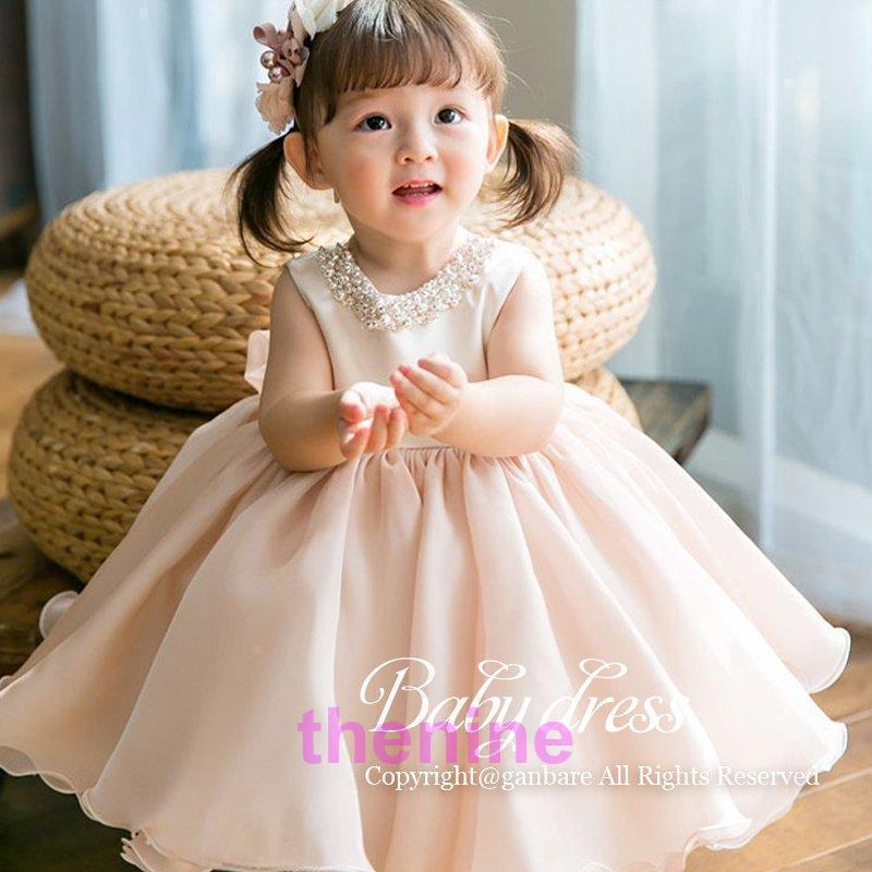 ベビー 女の子 姫様ドレス 子供服 春秋 pink 70-150cm 新品 韓国子供服