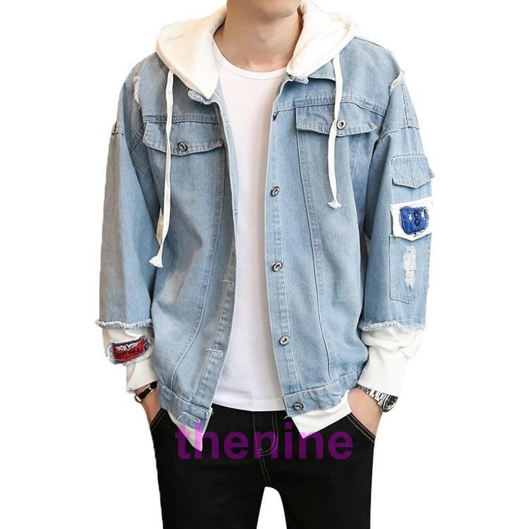 デニムジャケット　ジージャン　フード FUBU フブ アウター デニムジャケット ジャンパー。FUBUは