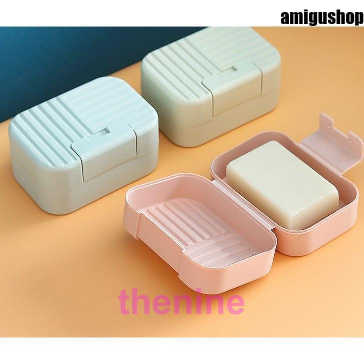 石鹸ケース 石鹸入れ 石鹸箱 2個セットふた付き 持ち運び 携帯 洗面