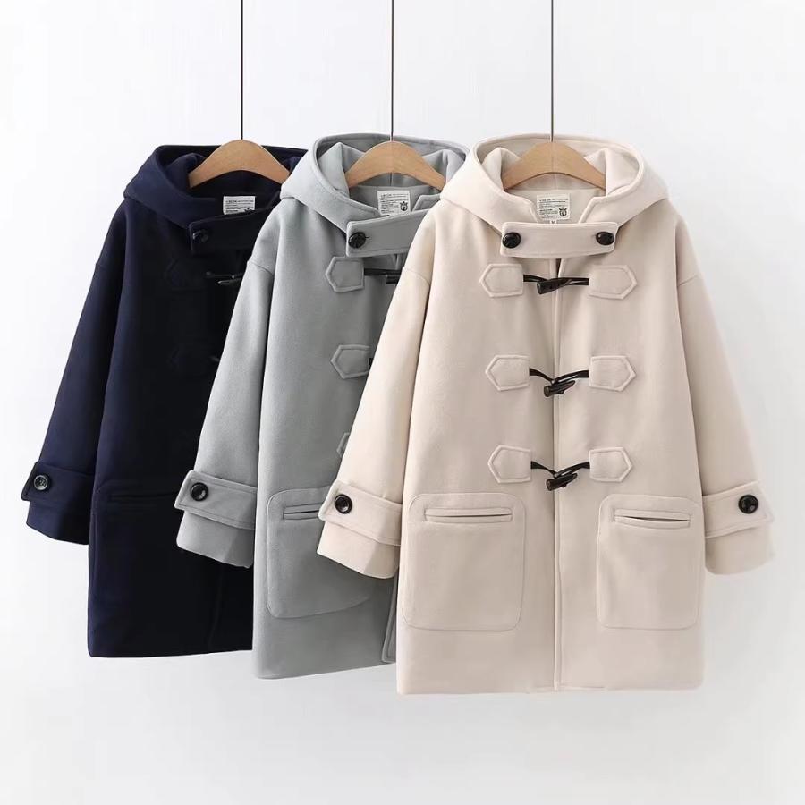 ダッフルコート レディース アウター ダッフル コート フード付き 通勤ダッフルコート 学生 カジュアル ダッフルコート レディース アウター ダッフル コート フード付き 通勤