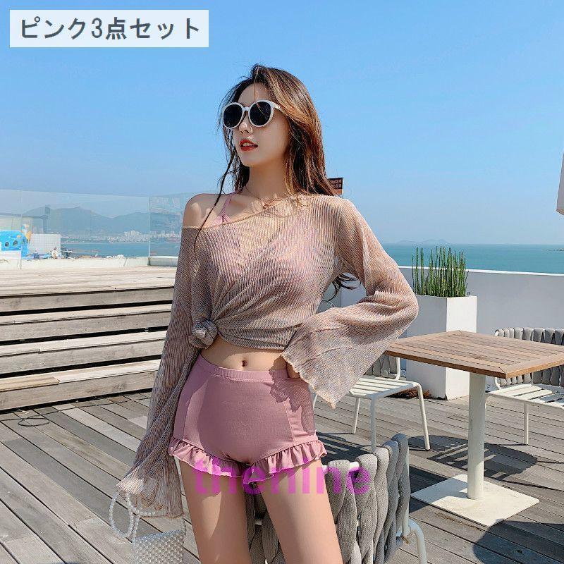 水着 ビキニ シアートップス 3点セット レディース スイムウェア