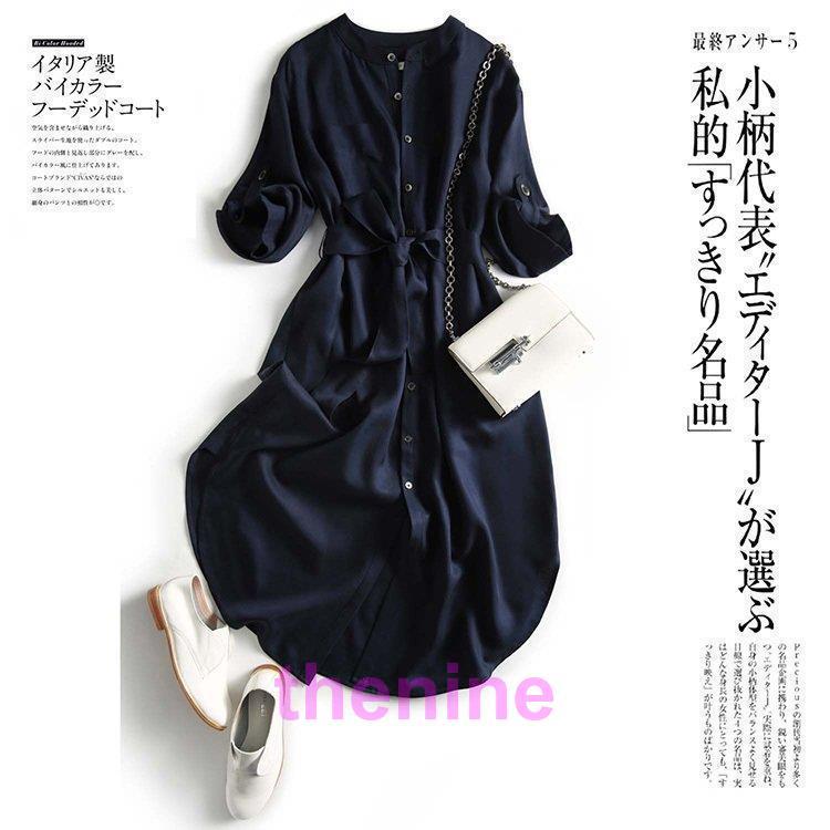 シャツワンピース レディース 40代 マキシワンピース 春夏新作