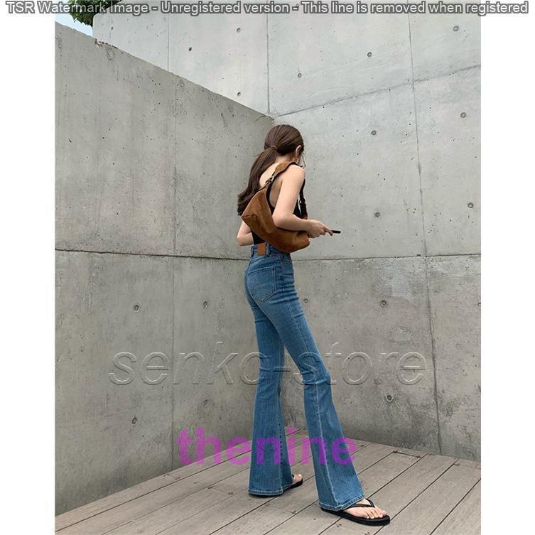 デニムパンツ レディース フレアパンツ デニム ロングパンツ デニムパンツ レディース フレアパンツ デニム ロングパンツ