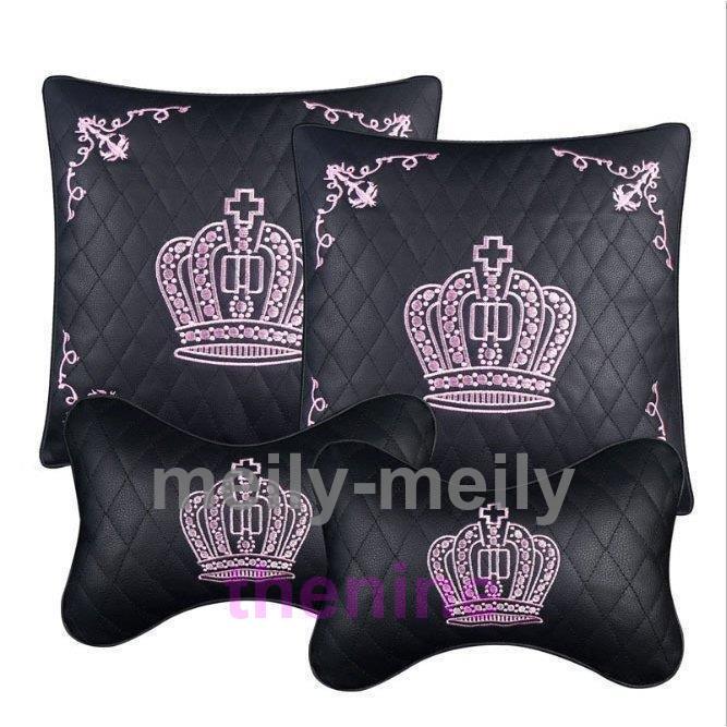 DAD ギャルソン専用自動車ヘッドレスト腰枕(ヘッドレスト2個＋腰当2個