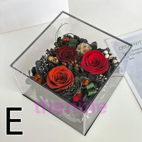 永生花 ソープフラワー ホワイトデー お返し 造花 ボックスフラワー クマ型 プレゼント ギフト薔薇  ボックス 母の日 結婚祝い 枯れない花_5