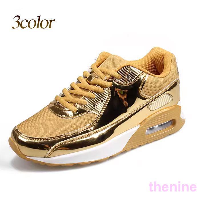 スニーカー メンズ メタリック キラキラ スター シルバー ブラック