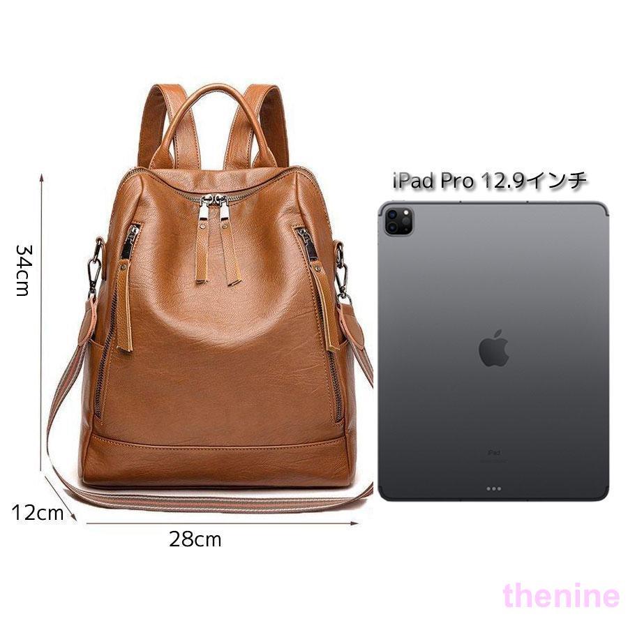 リュック リュックサック レディース 軽量 2WAY PU レザー 防水