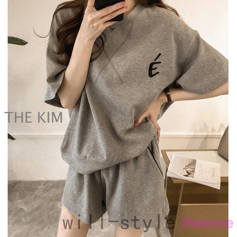 セットアップレディーススウェットセットTシャツパンツ夏ジャージ上下