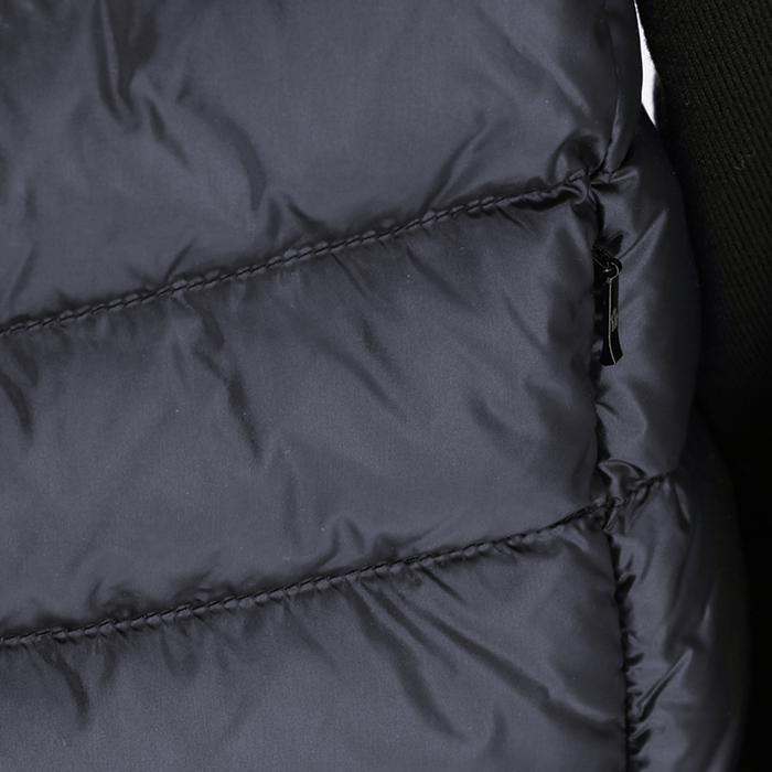 MONCLER/異素材MIXダウン入りジップニットカーディガン/size M~L MONCLER（モンクレール） 【並行輸入品】 カーディガン ロゴ 切り替え