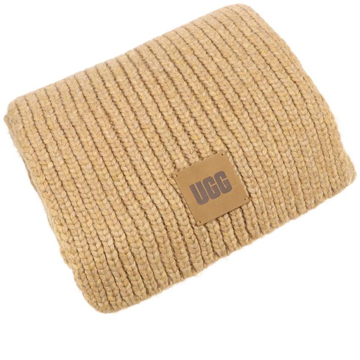 アグ UGG マフラー U CHUNKY RIB SCARF 大判サイズ 200cm ニットマフラー リブ 2024年秋冬新作 101106 CAM UGG - アグ UGG マフラー U CHUNKY RIB SCARF 大判サイズ 200cm ニット