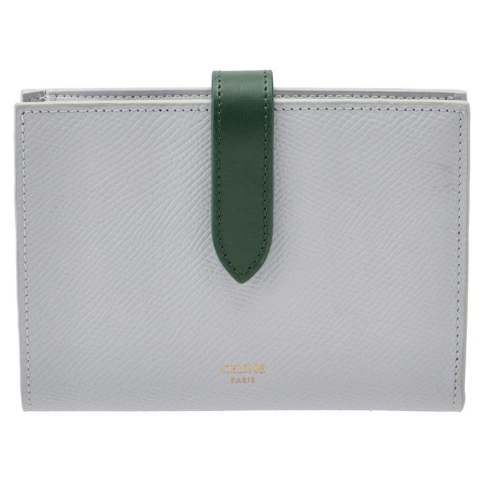 セリーヌ  コンパクトウォレット 二つ折り財布 レザー 10B64 CELINE（セリーヌ） 【並行輸入品】 財布 二つ折り ミディアム