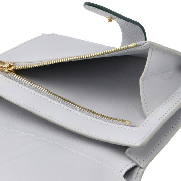 セリーヌ  コンパクトウォレット 二つ折り財布 レザー 10B64 CELINE（セリーヌ） 【並行輸入品】 財布 二つ折り ミディアム