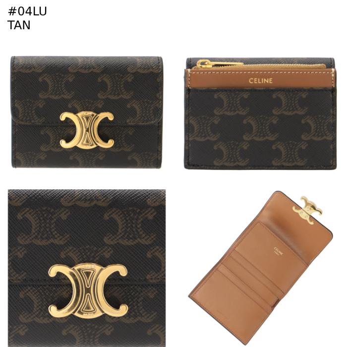 CELINE 財布 三つ折り TRIOMPHE トリオンフ キャンバス ミニ財布 CELINE 財布 三つ折り TRIOMPHE トリオンフ キャンバス ミニ財布