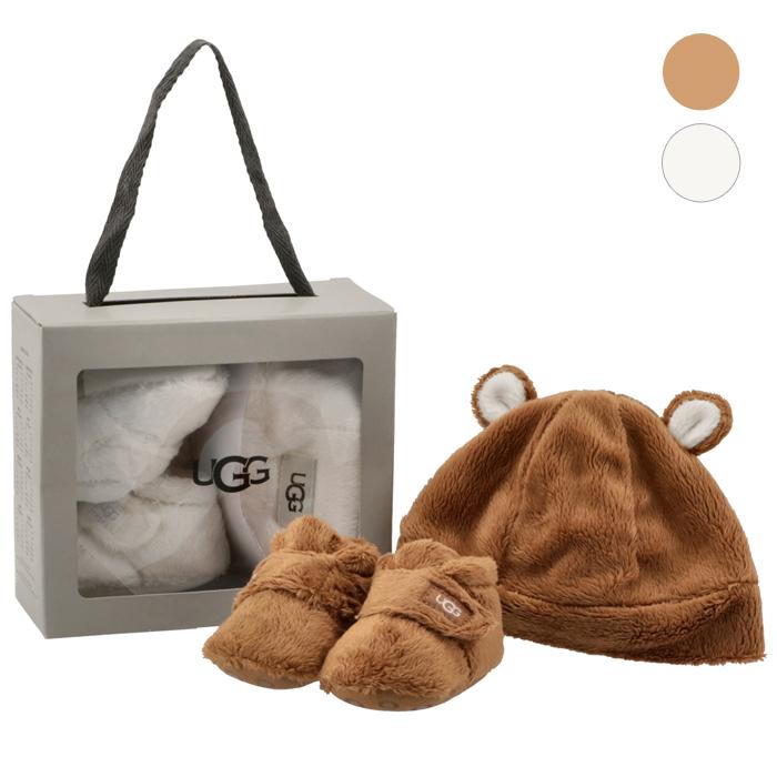 アグ UGG ベビー シューズ＆帽子 ギフトセット BIXBEE AND BEANIE  