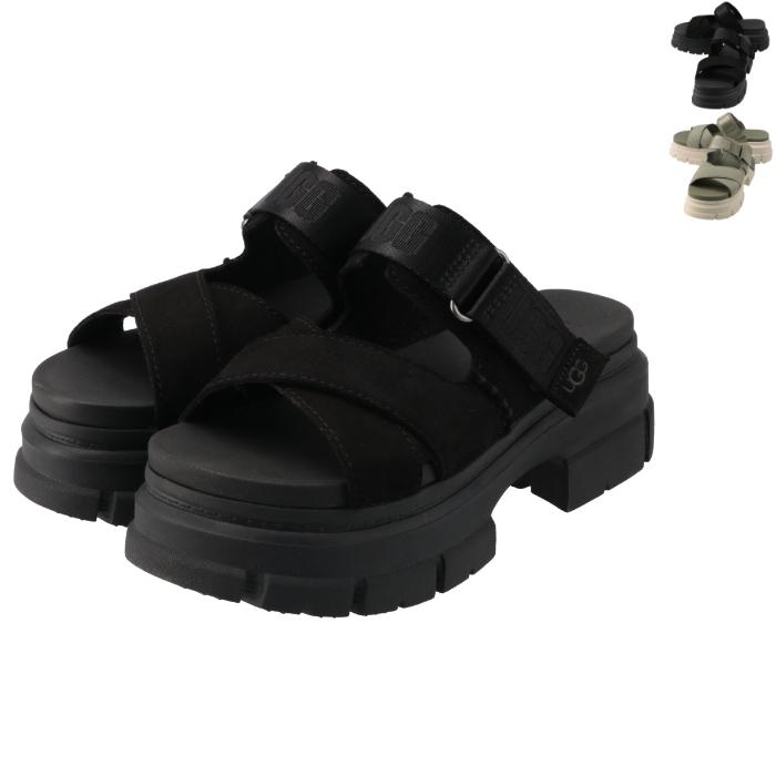 UGG アグ サンダル ASHTON SLIDE スライド ラバーソール クロスベルト  