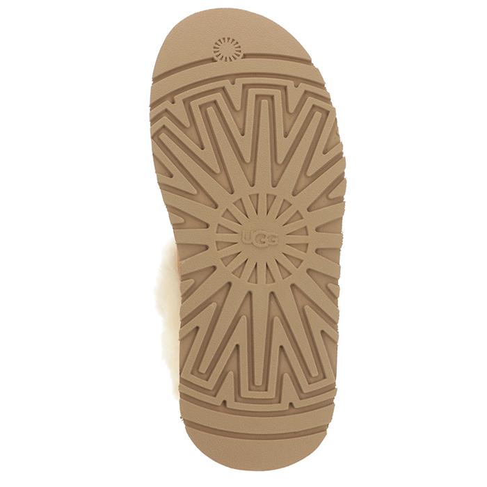 【並行輸入品】 UGG スリッポン TAZZELLE ショートブーツ 厚底 4.0cmヒール スリッパ シープファー シューズ 屋内外兼用 プラットフォーム 1171393