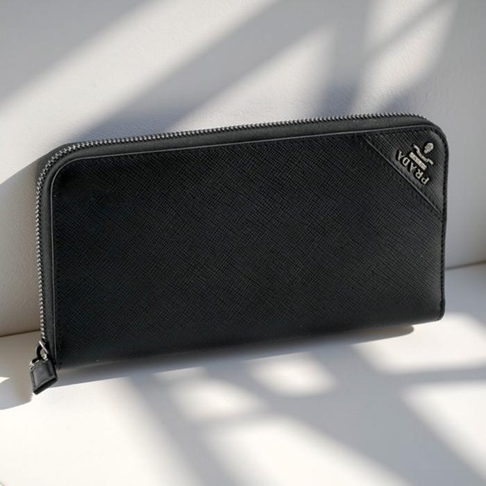 PRADA（プラダ） 【並行輸入品】 メンズ 長財布 サフィアーノ ラウンド