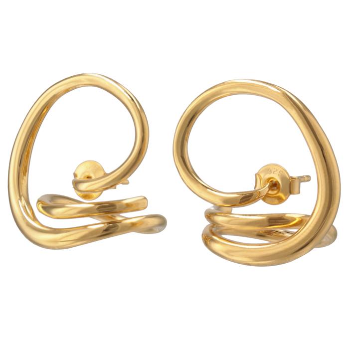 並行輸入品】 CHARLOTTE CHESNAIS ピアス ROUND TRIP EARRINGS フーフ 