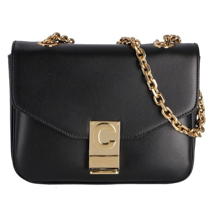 セリーヌCバックスモールチェーンショルダーバッグブラック