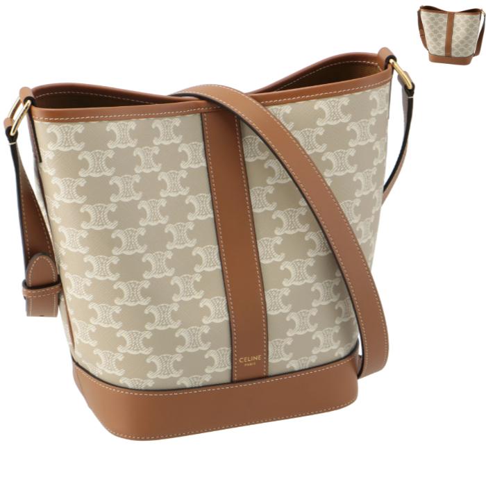 CELINE ショルダーバッグ スモール トリオンフ キャンバス バケット  