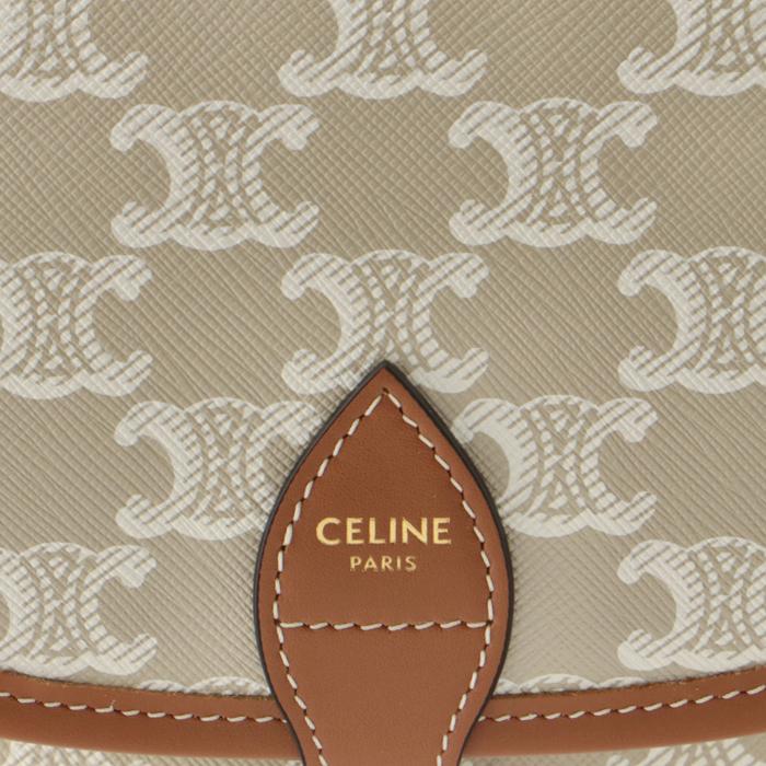 セリーヌ CELINE ショルダーバッグ ファルコ ミディアム TRIOMPHE トリオンフカーフ 19150 2FLB CELINE（セリーヌ） 【並行輸入品】 ショルダーバッグ ファルコ